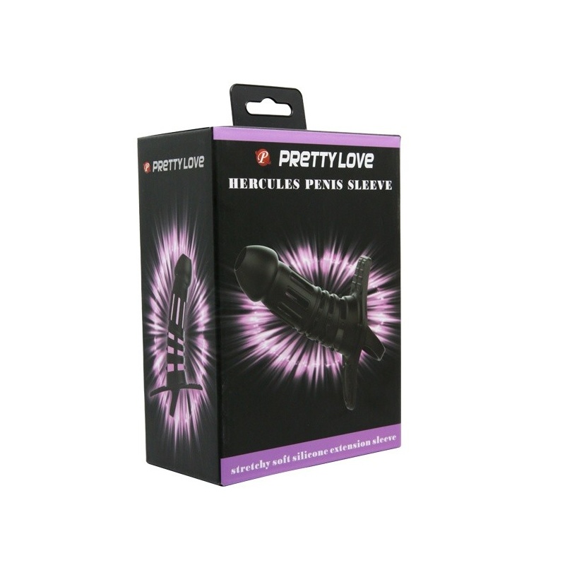 Rękaw na penisa Hercules z pętlą na jądra 15,5 cm - 7