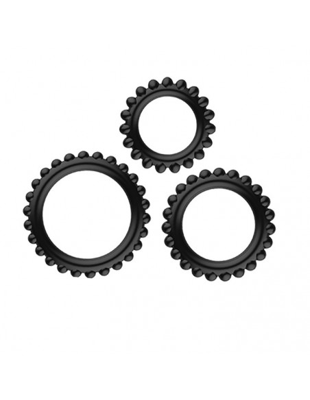 Zestaw pierścieni erekcyjnych Baile -Titan  Three Ring Set - Pierścienie erekcyjne niewibrujące - 3