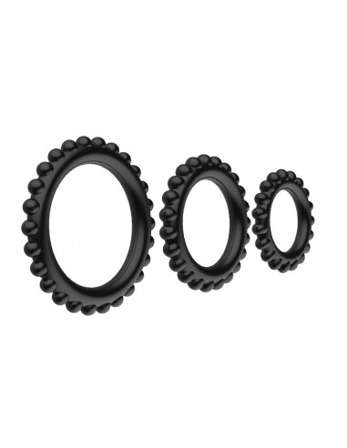 Zestaw pierścieni erekcyjnych Baile -Titan  Three Ring Set - Pierścienie erekcyjne niewibrujące - 4