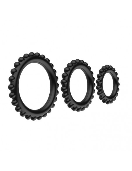 Zestaw pierścieni erekcyjnych Baile -Titan  Three Ring Set - Pierścienie erekcyjne niewibrujące - 4