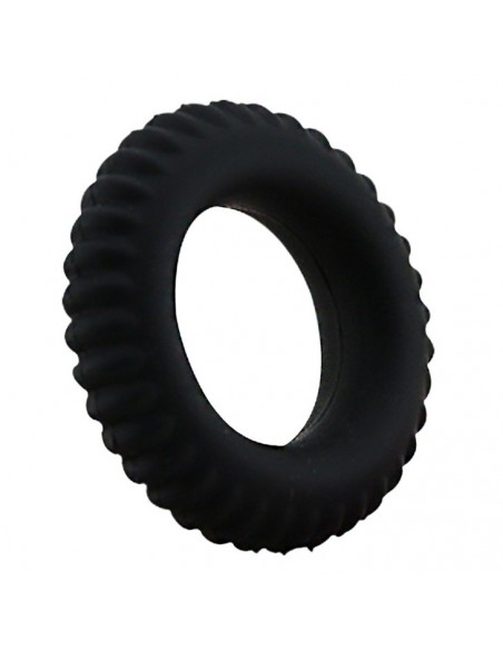 Pierścień erekcyjny Baile- Titan Cocck Ring Black - Pierścienie erekcyjne niewibrujące - 4