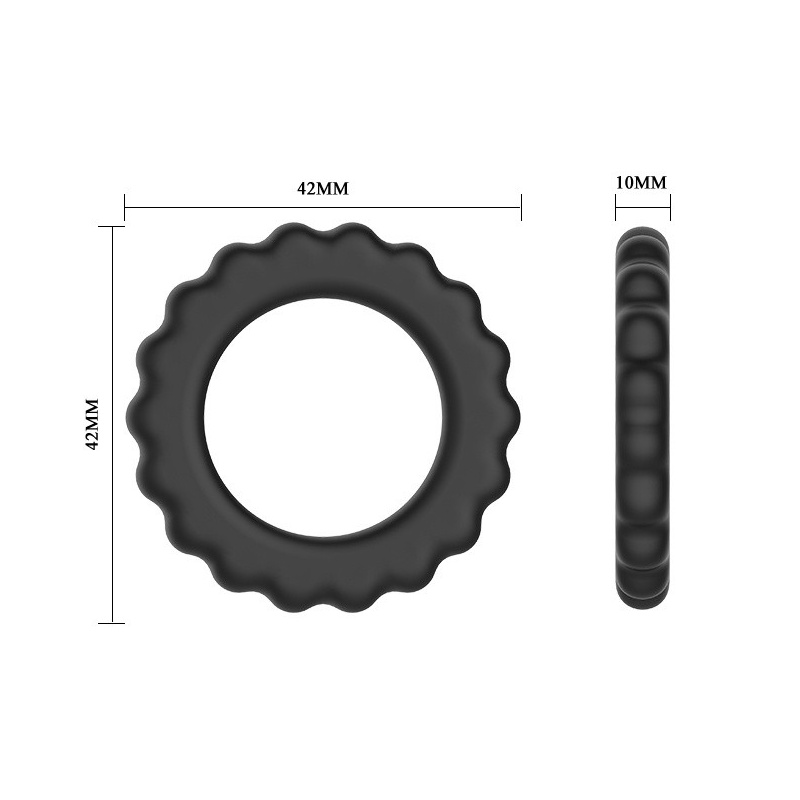 Silikonowy, elastyczny pierścień erekcyjny TiTAN RING 11,5 cm - 5