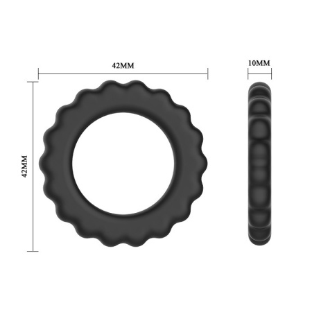 Silikonowy, elastyczny pierścień erekcyjny TiTAN RING 11,5 cm - 5