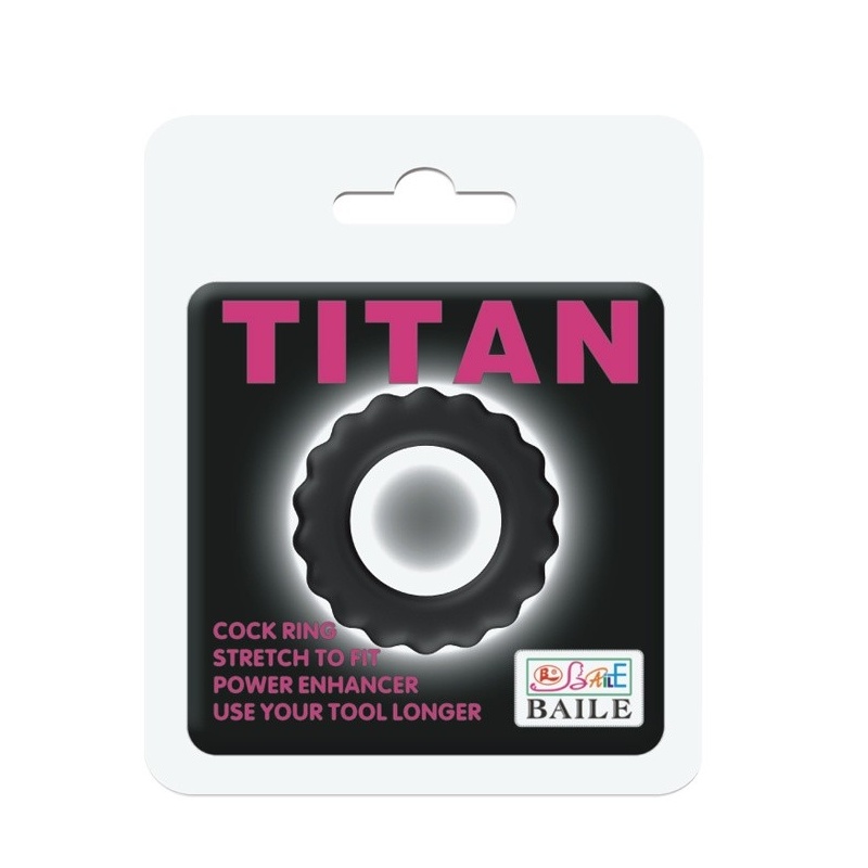 Silikonowy, elastyczny pierścień erekcyjny TiTAN RING 11,5 cm - 6