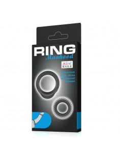 Zestaw pierścieni erekcyjnych Ring Manhood - Pierścienie erekcyjne niewibrujące - 1 2