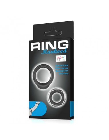 Zestaw pierścieni erekcyjnych Ring Manhood - Pierścienie erekcyjne niewibrujące - 2