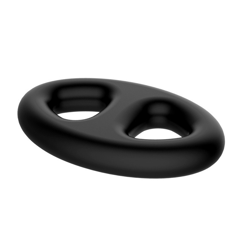 Pierścień na penisa Super Soft Silicone - elastyczny, 11 × 7 cm - 3
