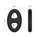 Pierścień na penisa Super Soft Silicone - elastyczny, 11 × 7 cm - 5