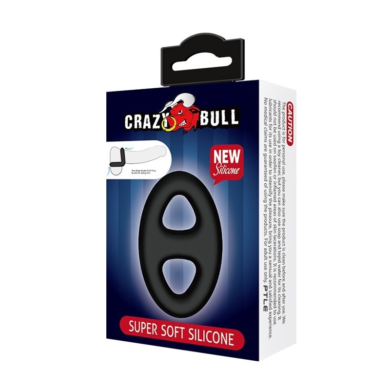 Pierścień na penisa Super Soft Silicone - elastyczny, 11 × 7 cm - 2