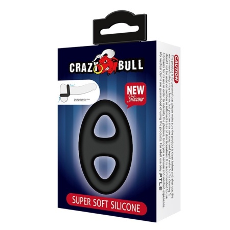 Pierścień na penisa Super Soft Silicone - elastyczny, 11 × 7 cm - 2