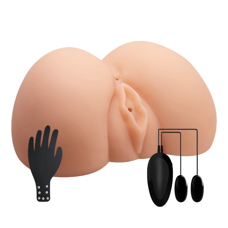 Realistyczny masturbator Judy Vibrating z wibracją i podwójnym kanałem, 23,5 × 16,5 × 9,5 cm - 1