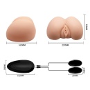 Realistyczny masturbator Judy Vibrating z wibracją i podwójnym kanałem, 23,5 × 16,5 × 9,5 cm - 8