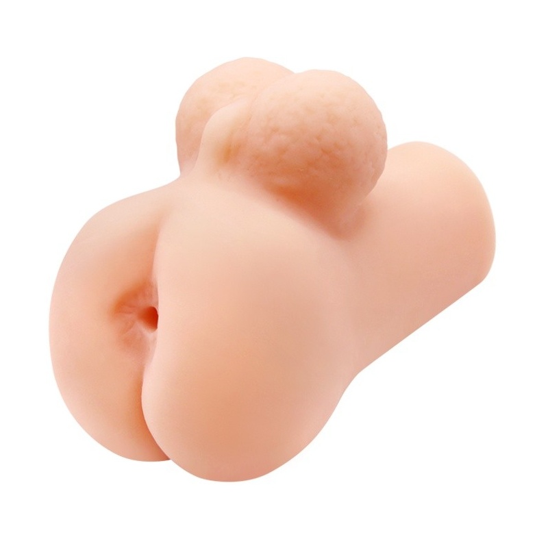 Masturbator analny Jack - żebrowany kanał TPR z wibracjami, 13 cm - 1