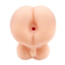 Masturbator analny Jack - żebrowany kanał TPR z wibracjami, 13 cm - 3