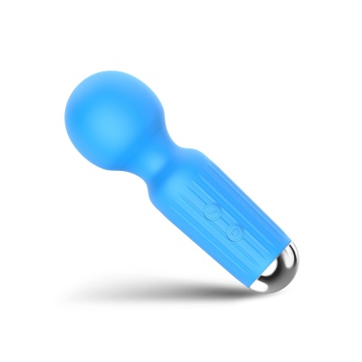 Stymulator Rechargeable Mini Masager USB 20 funkcji – niebieski - 1 2
