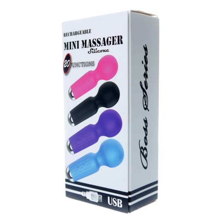 Stymulator Rechargeable Mini Masager USB 20 funkcji – niebieski - 20