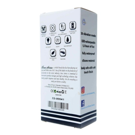 Stymulator Rechargeable Mini Masager USB 20 funkcji – niebieski - 22