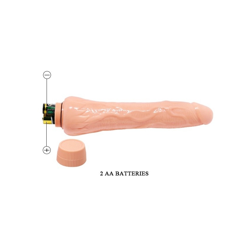 Wibrator dildo Barbara Dryad: obrotowa regulacja wibracji, długość całkowita 24,9 cm - 6