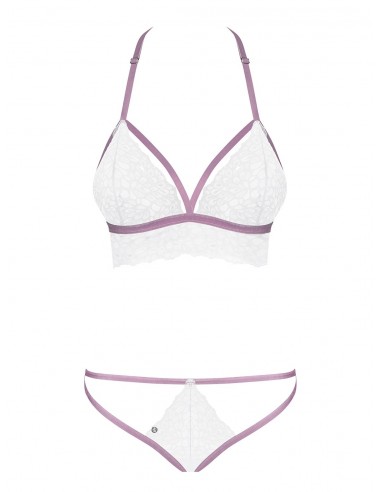 Komplet Bielizny Lilyanne 2-Częściowy Biały  S/M - Komplety bielizny erotycznej - 5