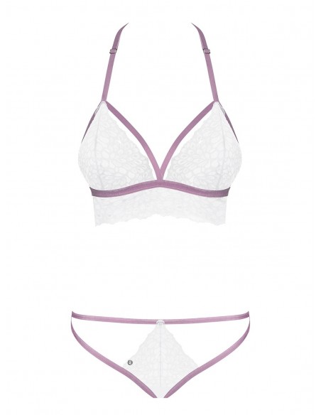 Komplet Bielizny Lilyanne 2-Częściowy Biały  S/M - Komplety bielizny erotycznej - 5