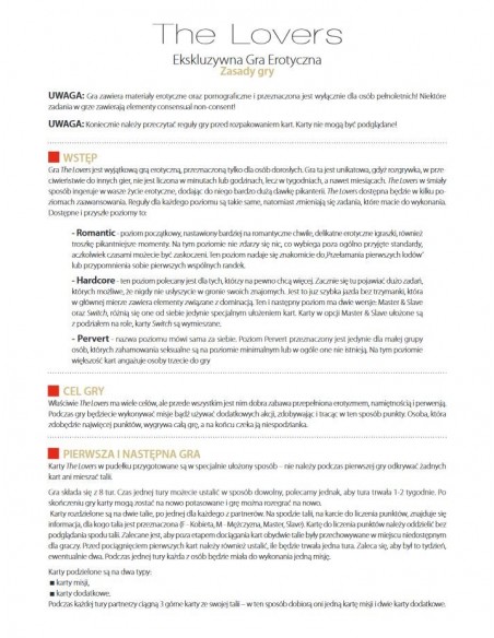 The Lovers - Ekskluzywna Gra Erotyczna (Level 2 - Switch) - Gry erotyczne - 6