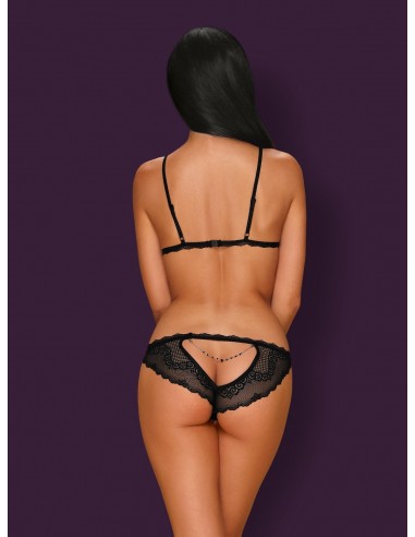 Komplet Bielizny Millagro 2-Częściowy Czarny  S/M - Komplety bielizny erotycznej - 4
