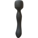 Różdżka erotyczna Heating Wand Black - dwustronna, podgrzewana do 42°C, 10 trybów wibracji, długość 22 cm, średnica 5,5 cm - 1