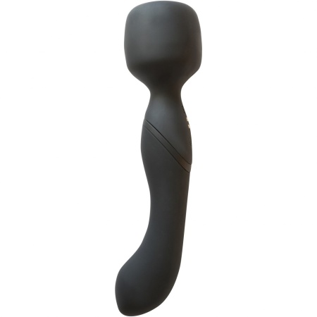 Różdżka erotyczna Heating Wand Black - dwustronna, podgrzewana do 42°C, 10 trybów wibracji, długość 22 cm, średnica 5,5 cm - 2