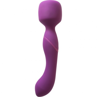Heating Wand Purple - Dwustronna Różdżka Grzewcza 42°C z Silikonu Medycznego, IPX7, 22 cm - 1 2