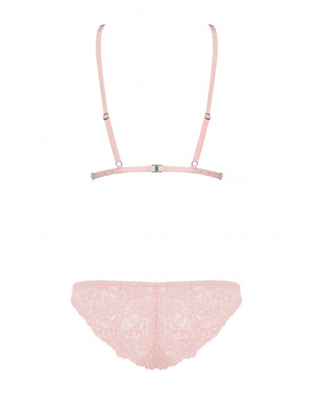 Komplet Bielizny Delicanta 2-Częściowy Różowy  S/M - Komplety bielizny erotycznej - 6