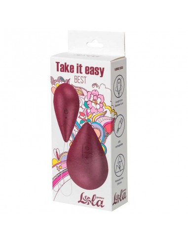 Jajeczko wibrujące Take It Easy Best Wine Red - Wibratory Jajeczka - 1