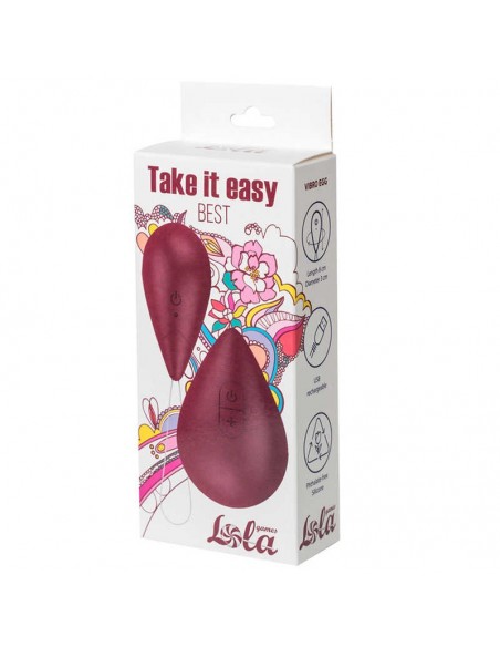 Jajeczko wibrujące Take It Easy Best Wine Red - Wibratory Jajeczka - 1