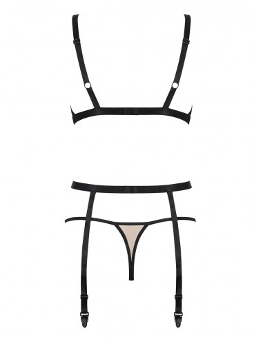 Komplet Bielizny Nudelia 3-Częściowy  S/M - Komplety bielizny erotycznej - 6