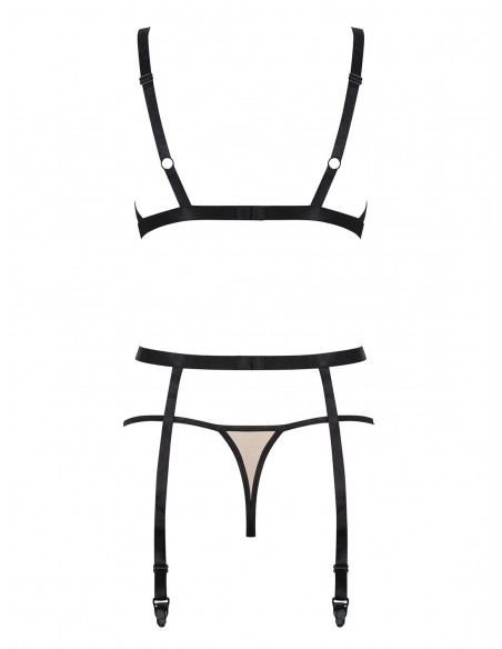 Komplet Bielizny Nudelia 3-Częściowy  S/M - Komplety bielizny erotycznej - 6
