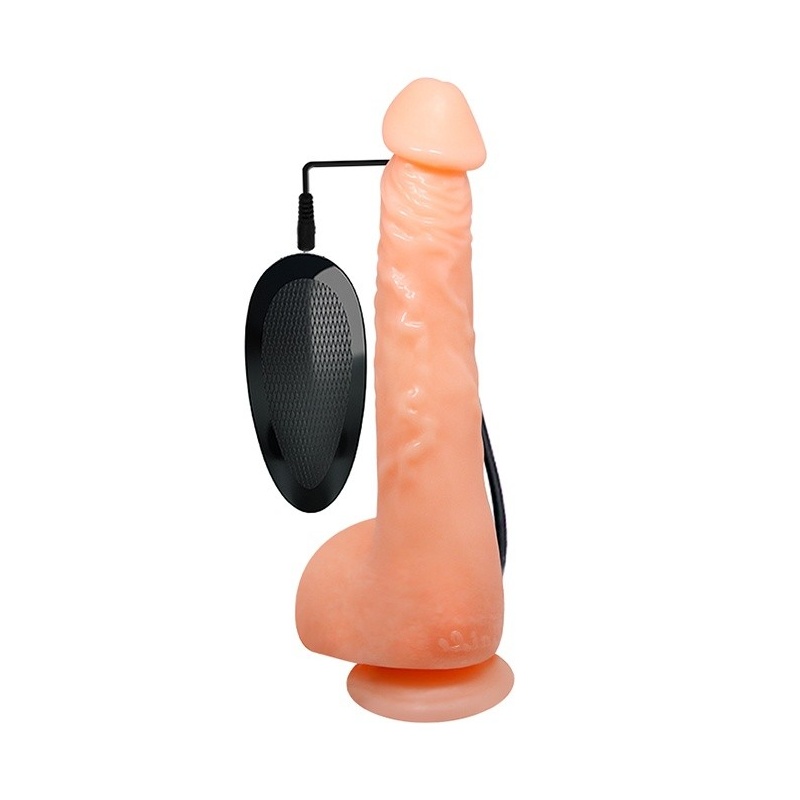 Dildo Baile Jasson 9.8'' - realistyczny TPR z przyssawką próżniową, wibracją wieloprędkościową i pilotem na przewodzie, długość - 1
