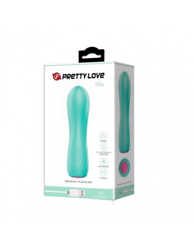 Wibrator Elfin 12 Functions Usb Green - Wibratory Klasyczne - 2