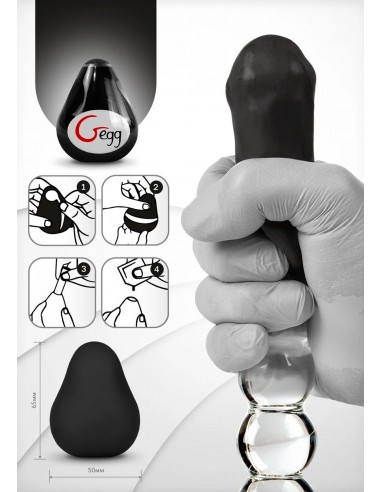 Gegg Masturbator Czarny - Masturbatory i Sztuczne pochwy - 4
