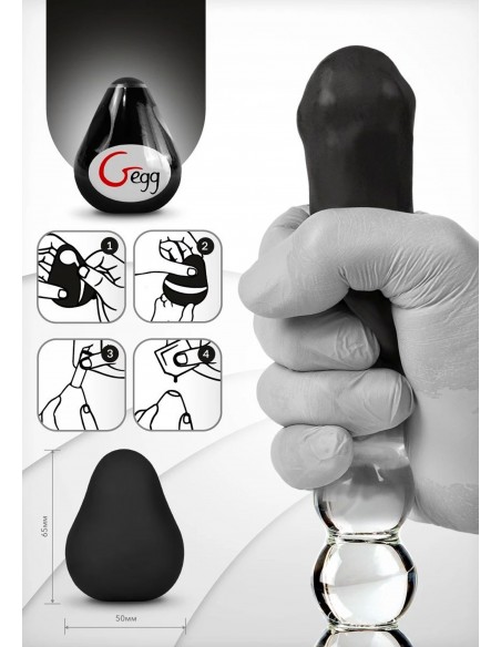 Gegg Masturbator Czarny - Masturbatory i Sztuczne pochwy - 4