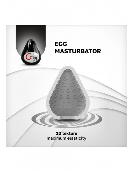 Gegg Masturbator Czarny - Masturbatory i Sztuczne pochwy - 6