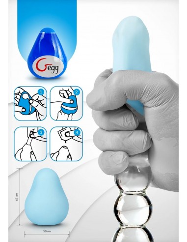 Gegg Masturbator Niebieski - Masturbatory i Sztuczne pochwy - 4