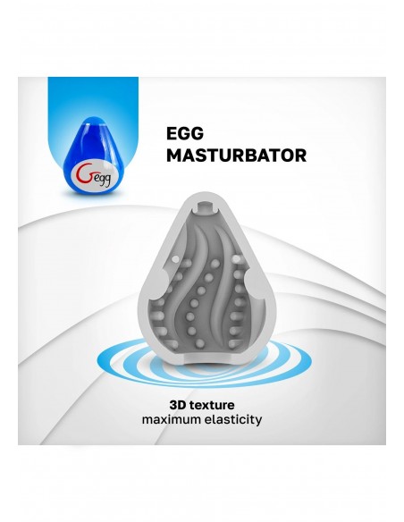 Gegg Masturbator Niebieski - Masturbatory i Sztuczne pochwy - 6