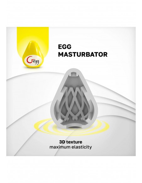Gegg Masturbator Żółty - Masturbatory i Sztuczne pochwy - 5