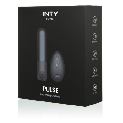 Mini wibrator z pilotem bezprzewodowym Pulse - 10 trybów wibracji, silikon medyczny, format kieszonkowy - 1 2