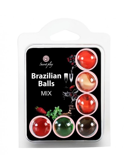 Brazylijskie kulki do masażu Mix 6 szt. - Olejki i żele do masażu - 1