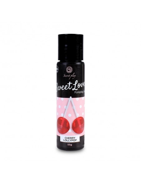 Jadalny żel intymny Sweet Love Cherry Lollipop 60 ml - Lubrykanty do seksu oralnego - 2