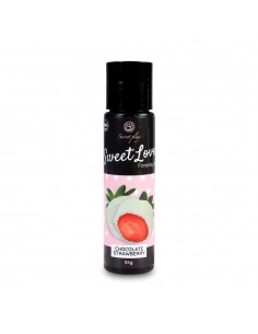 Jadalny żel intymny Sweet Love Strawberry / White Chocolate 60 ml - Lubrykanty do seksu oralnego - 1 2