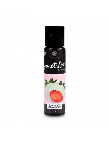 Jadalny żel intymny Sweet Love Strawberry / White Chocolate 60 ml - Lubrykanty do seksu oralnego - 2