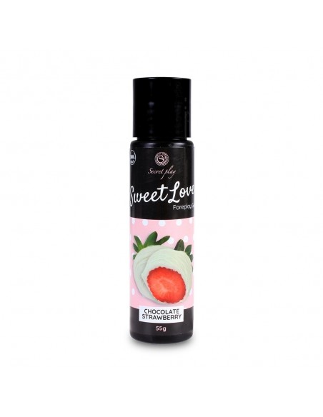 Jadalny żel intymny Sweet Love Strawberry / White Chocolate 60 ml - Lubrykanty do seksu oralnego - 2