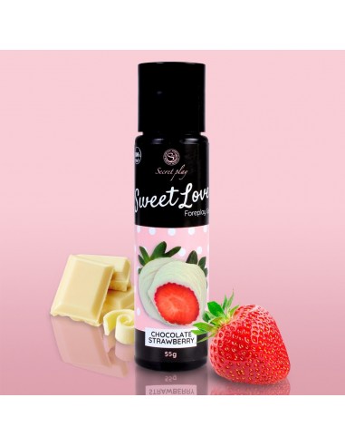 Jadalny żel intymny Sweet Love Strawberry / White Chocolate 60 ml - Lubrykanty do seksu oralnego - 4
