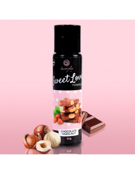 Jadalny żel intymny Sweet Love Chocolate Hazelnut 60 ml - Lubrykanty do seksu oralnego - 4